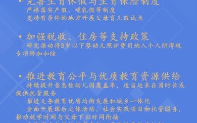 三孩政策配套（托育服务供给）（三孩政策配套支持措施来了）